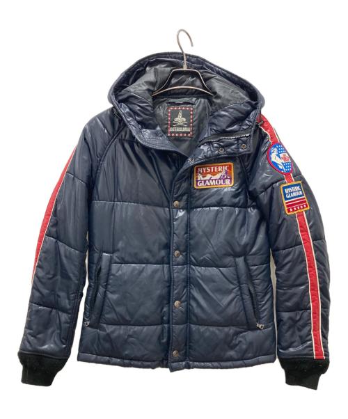 Hysteric Glamour（ヒステリックグラマー）Hysteric Glamour (ヒステリックグラマー) ワッペン中綿ジャケット ネイビー サイズ:FREEの古着・服飾アイテム