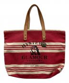 Hysteric Glamourヒステリックグラマー）の古着「ガールプリント キャンバストートバッグ」｜レッド