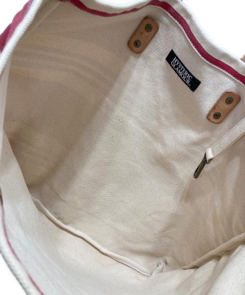 Hysteric Glamour（ヒステリックグラマー）Hysteric Glamour (ヒステリックグラマー) ガールプリント キャンバストートバッグ レッドの古着・服飾アイテム