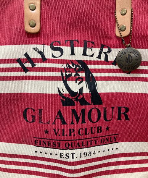 Hysteric Glamour（ヒステリックグラマー）Hysteric Glamour (ヒステリックグラマー) ガールプリント キャンバストートバッグ レッドの古着・服飾アイテム