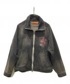 Left Aloneレフトアローン）の古着「デニムジャケット」｜グレー