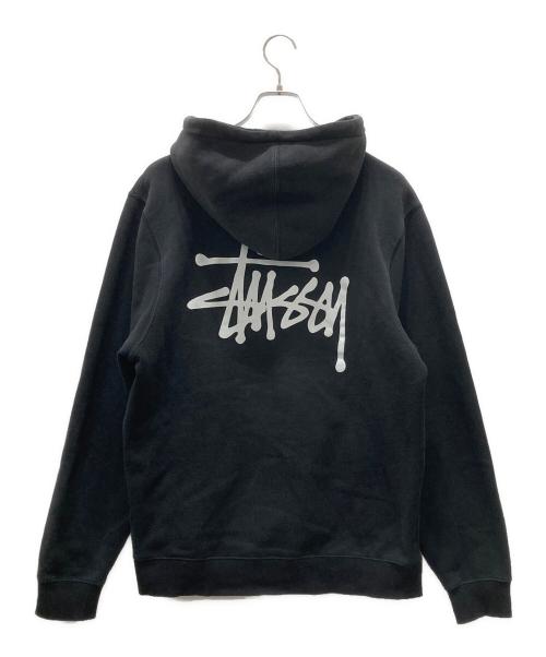 stussy（ステューシー）stussy (ステューシー) プルオーバーパーカー ブラック サイズ:Mの古着・服飾アイテム