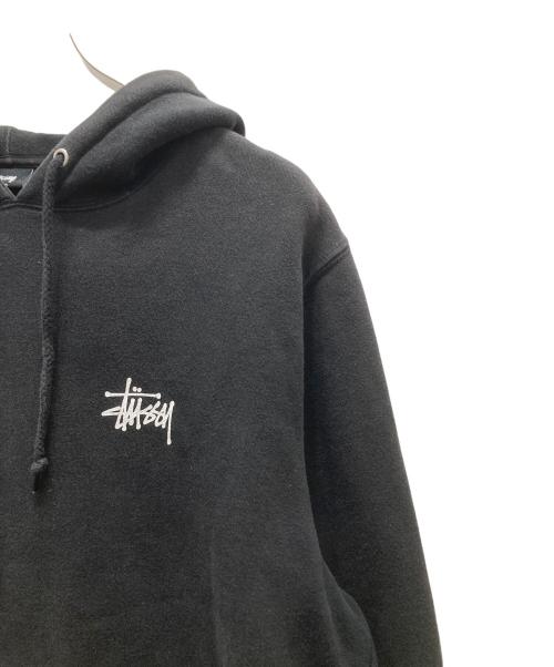 stussy（ステューシー）stussy (ステューシー) プルオーバーパーカー ブラック サイズ:Mの古着・服飾アイテム