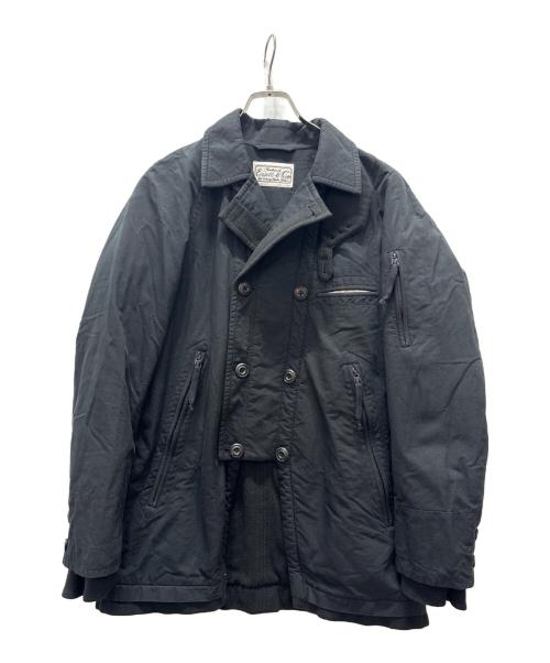 EESETT&Co（イーセットアンドコー）EESETT&Co (イーセットアンドコー) 文豪コート ブラック サイズ:38の古着・服飾アイテム