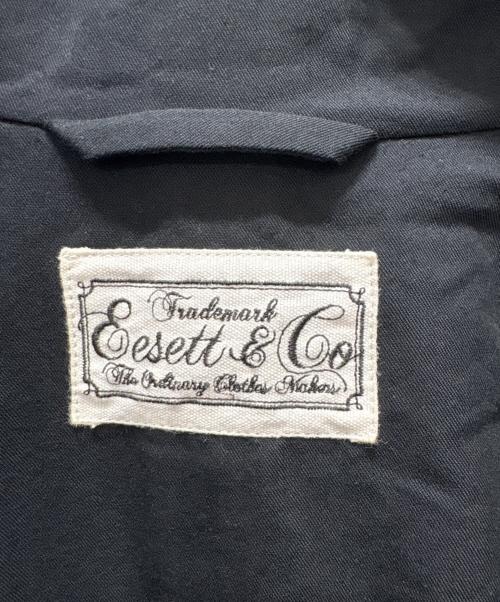 EESETT&Co（イーセットアンドコー）EESETT&Co (イーセットアンドコー) 文豪コート ブラック サイズ:38の古着・服飾アイテム