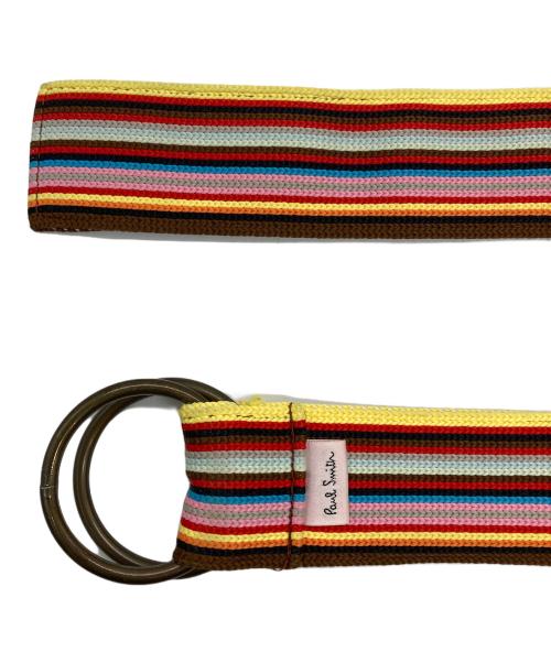 PAUL SMITH（ポールスミス）PAUL SMITH (ポールスミス) マルチカラーストライプベルト マルチカラーの古着・服飾アイテム