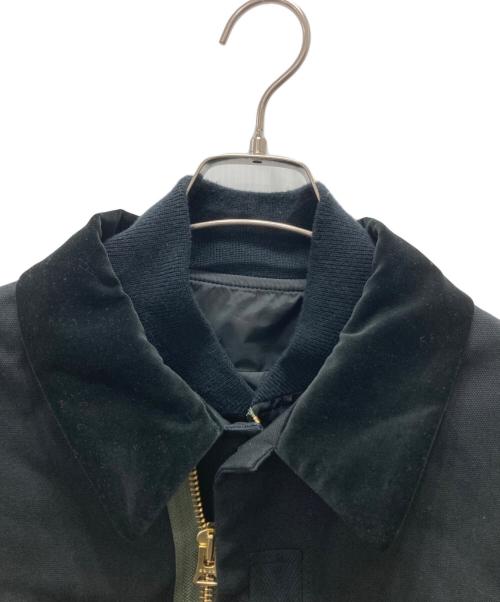 CarHartt（カーハート）CarHartt (カーハート) sacai (サカイ) Canvas MA-1 Jacket Michigan ブラック サイズ:1の古着・服飾アイテム
