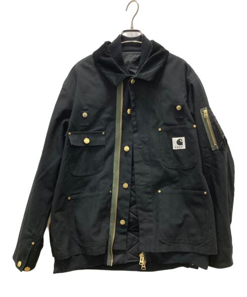 CarHartt（カーハート）CarHartt (カーハート) sacai (サカイ) Canvas MA-1 Jacket Michigan ブラック サイズ:1の古着・服飾アイテム