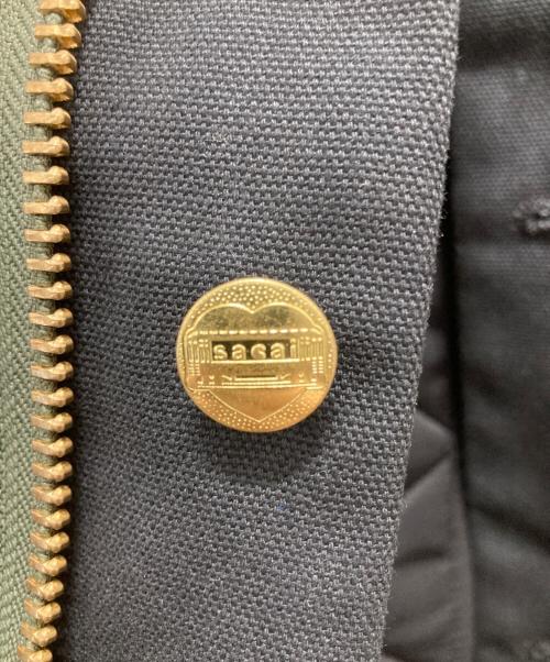 CarHartt（カーハート）CarHartt (カーハート) sacai (サカイ) Canvas MA-1 Jacket Michigan ブラック サイズ:1の古着・服飾アイテム