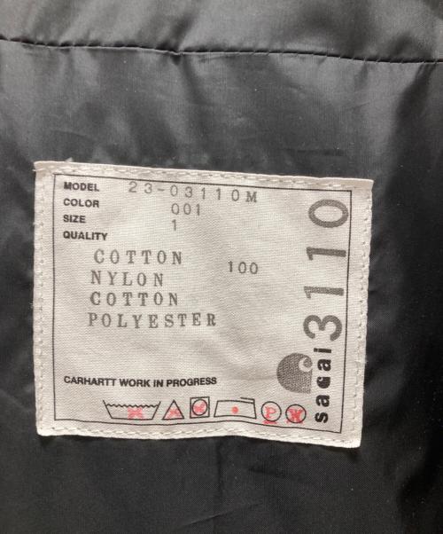 CarHartt（カーハート）CarHartt (カーハート) sacai (サカイ) Canvas MA-1 Jacket Michigan ブラック サイズ:1の古着・服飾アイテム