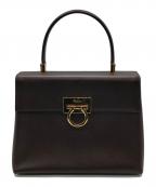 Salvatore Ferragamoサルヴァトーレ フェラガモ）の古着「ガンチーニ2Wayバッグ」｜ブラウン