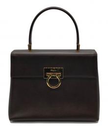Salvatore Ferragamo（サルヴァトーレ フェラガモ）の古着「ガンチーニ2Wayバッグ」｜ブラウン