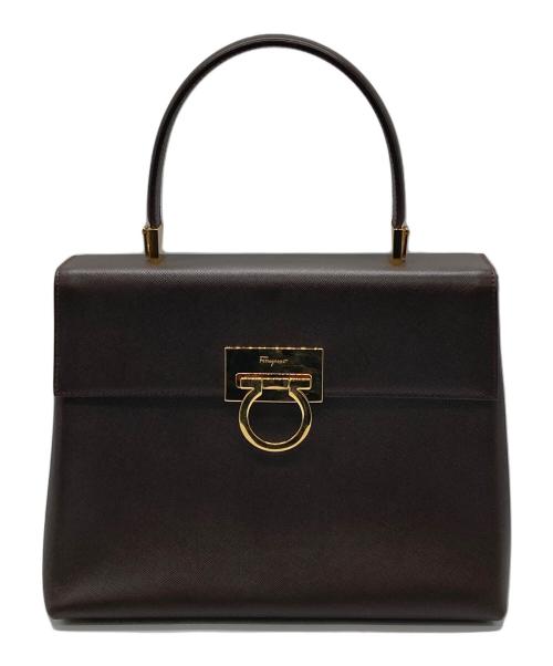 Salvatore Ferragamo（サルヴァトーレ フェラガモ）Salvatore Ferragamo (サルヴァトーレ フェラガモ) ガンチーニ2Wayバッグ ブラウンの古着・服飾アイテム