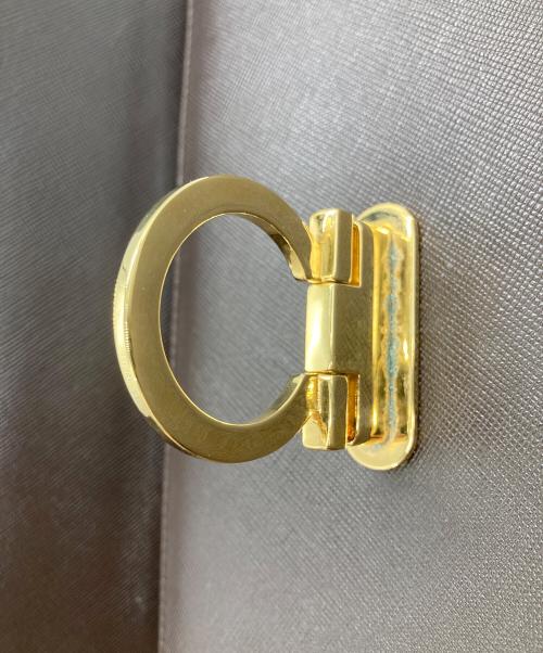 Salvatore Ferragamo（サルヴァトーレ フェラガモ）Salvatore Ferragamo (サルヴァトーレ フェラガモ) ガンチーニ2Wayバッグ ブラウンの古着・服飾アイテム