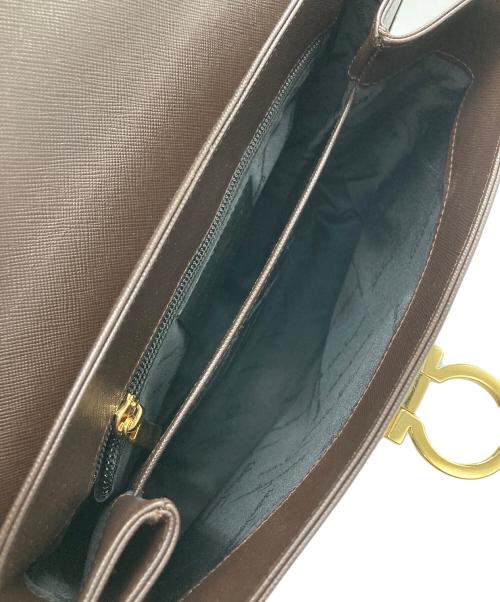 Salvatore Ferragamo（サルヴァトーレ フェラガモ）Salvatore Ferragamo (サルヴァトーレ フェラガモ) ガンチーニ2Wayバッグ ブラウンの古着・服飾アイテム
