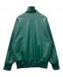 adidas (アディダス) フェイクレザー アディカラー スリーストライプス ルーズ ファイヤーバード トラックスーツジャケット グリーン サイズ:XL：16000円