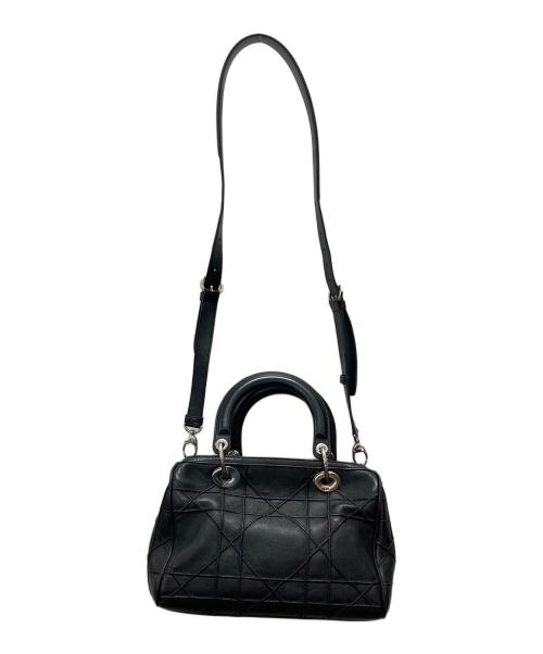 Christian Dior（クリスチャン ディオール）Christian Dior (クリスチャン ディオール) カナージュ2way ハンドバッグ ブラックの古着・服飾アイテム