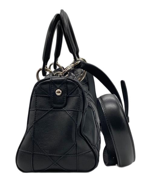Christian Dior（クリスチャン ディオール）Christian Dior (クリスチャン ディオール) カナージュ2way ハンドバッグ ブラックの古着・服飾アイテム