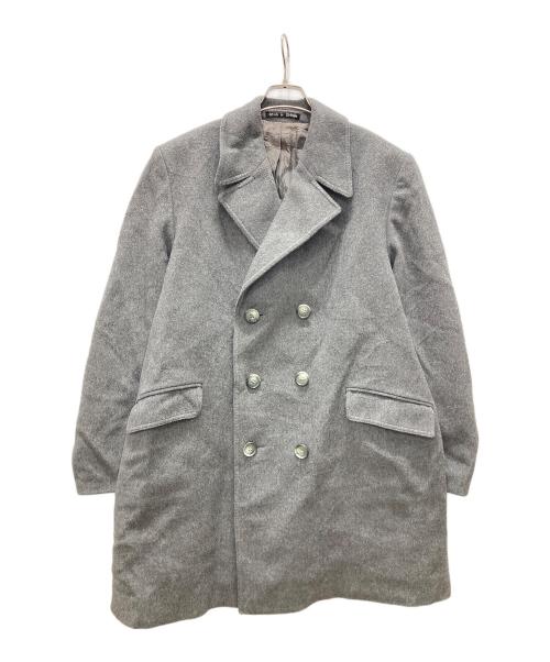 DUNN & CO（ダンアンドカンパニー）DUNN & CO (ダンアンドカンパニー) 英国製 カシミヤ混Pコート グレー サイズ:表記無しの古着・服飾アイテム