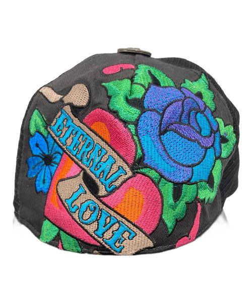 DON ED HARDY（ドンエドハーディ）DON ED HARDY (ドンエドハーディ) メッシュキャップ ブラックの古着・服飾アイテム
