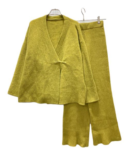MARTE（マルテ）MARTE (マルテ) ニットセットアップ イエロー サイズ:表記無しの古着・服飾アイテム