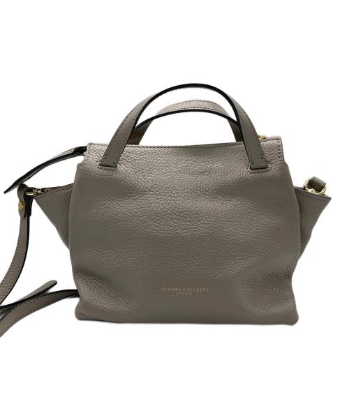 GIANNI CHIARINI（ジャンニ キアリーニ）GIANNI CHIARINI (ジャンニ キアリーニ) レザー2WAYバッグ ベージュの古着・服飾アイテム
