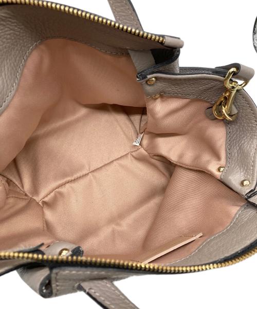 GIANNI CHIARINI（ジャンニ キアリーニ）GIANNI CHIARINI (ジャンニ キアリーニ) レザー2WAYバッグ ベージュの古着・服飾アイテム