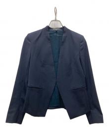 theory（セオリー）の古着「ノーカラージャケット TAILOR LANAI」｜ネイビー