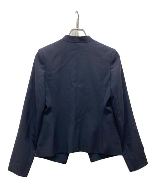 theory（セオリー）theory (セオリー) ノーカラージャケット TAILOR LANAI ネイビーの古着・服飾アイテム