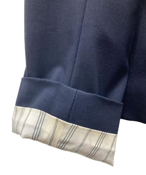 theory（セオリー）theory (セオリー) ノーカラージャケット TAILOR LANAI ネイビーの古着・服飾アイテム