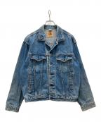 Hard Rock cafeハードロックカフェ）の古着「ロゴ刺繍デニムジャケット」｜インディゴ