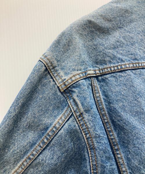 Hard Rock cafe（ハードロックカフェ）Hard Rock cafe (ハードロックカフェ) ロゴ刺繍デニムジャケット インディゴ サイズ:Mの古着・服飾アイテム