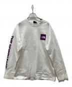 THE NORTH FACEザ ノース フェイス）の古着「Square Logo Sleeve Tee」｜ホワイト