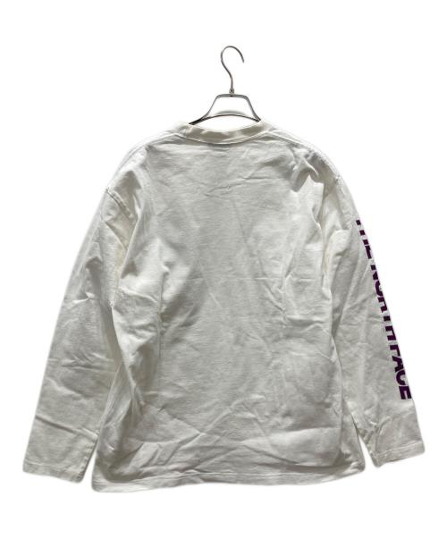THE NORTH FACE（ザ ノース フェイス）THE NORTH FACE (ザ ノース フェイス) Square Logo Sleeve Tee ホワイト サイズ:XLの古着・服飾アイテム