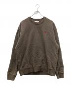 AMI Alexandre Mattiussiアミアレクサンドルマテュッシ）の古着「AMI DE COEUR SWEATSHIRT」｜ブラウン