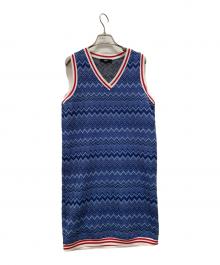 DIESEL（ディーゼル）の古着「Blue Glitter Stripe Dress」｜ブルー