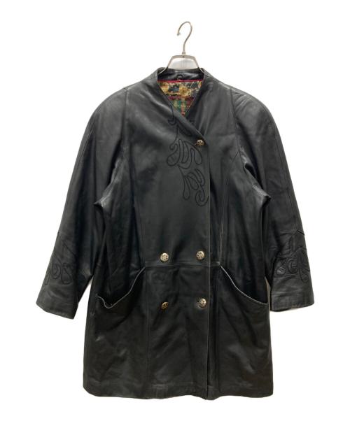 COSMOPELLE（COSMOPELLE）COSMOPELLE (COSMOPELLE) ラムレザーコート ブラック サイズ:Lの古着・服飾アイテム