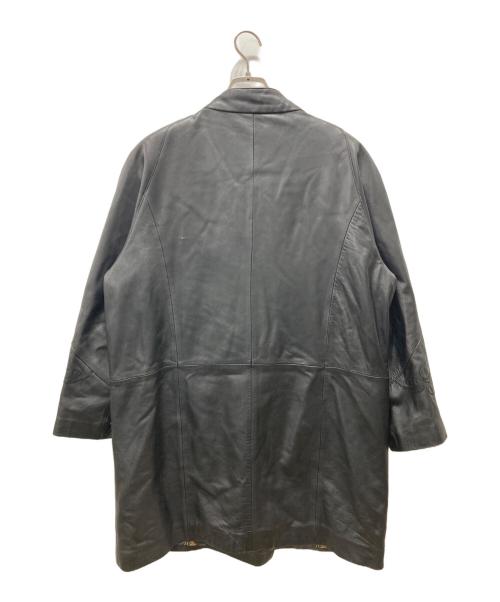 COSMOPELLE（COSMOPELLE）COSMOPELLE (COSMOPELLE) ラムレザーコート ブラック サイズ:Lの古着・服飾アイテム