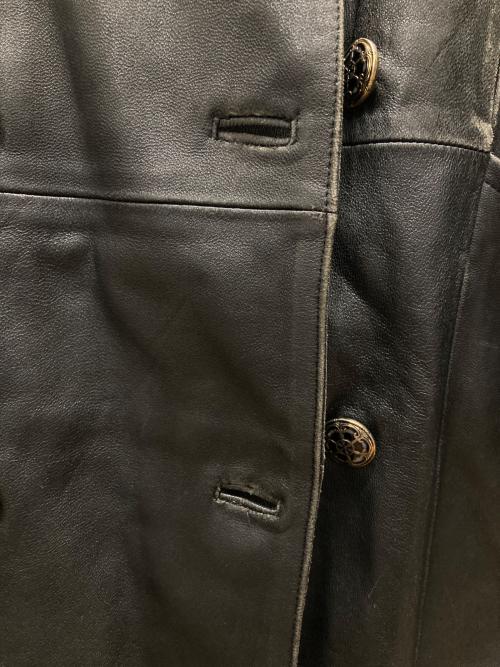 COSMOPELLE（COSMOPELLE）COSMOPELLE (COSMOPELLE) ラムレザーコート ブラック サイズ:Lの古着・服飾アイテム