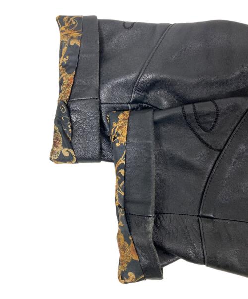 COSMOPELLE（COSMOPELLE）COSMOPELLE (COSMOPELLE) ラムレザーコート ブラック サイズ:Lの古着・服飾アイテム