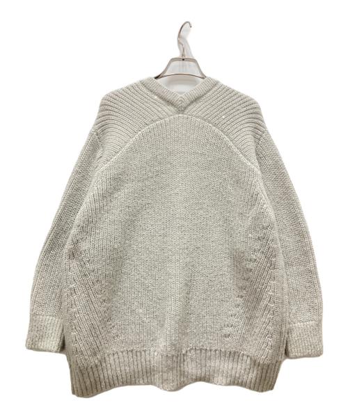 LOUNIE（ルーニー）LOUNIE (ルーニー) ラメスパンコールニットカーディガン グレー サイズ:Fの古着・服飾アイテム