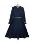 LANVIN en Bleu（ランバンオンブルー）の古着「ニットワンピース」｜ネイビー