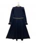 LANVIN en Bleu (ランバンオンブルー) ニットワンピース ネイビー サイズ:38：6000円