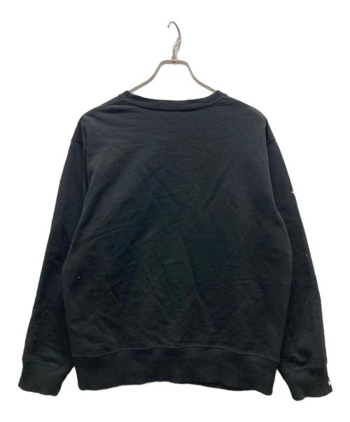 NUMBER (N)INE（ナンバーナイン）NUMBER (N)INE (ナンバーナイン) ペイントスウェット/HAND PAINTED FIRM COTTON KANGAROO POCKET L/S SWEATSHIRT ブラック サイズ:Mの古着・服飾アイテム