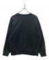 NUMBER (N)INE (ナンバーナイン) ペイントスウェット/HAND PAINTED FIRM COTTON KANGAROO POCKET L/S SWEATSHIRT ブラック サイズ:M：6000円