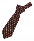 CHANELシャネル）の古着「チェーンココマークデザインネクタイ」｜レッド