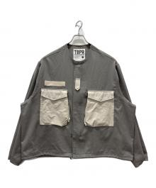 TIGHTBOOTH PRODUCTION（タイトブースプロダクション）の古着「COLLARLESS FIELD JKT/」｜グレー