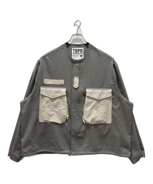 TIGHTBOOTH PRODUCTION（タイトブースプロダクション）TIGHTBOOTH PRODUCTION (タイトブースプロダクション) COLLARLESS FIELD JKT/ グレー サイズ:Mの古着・服飾アイテム
