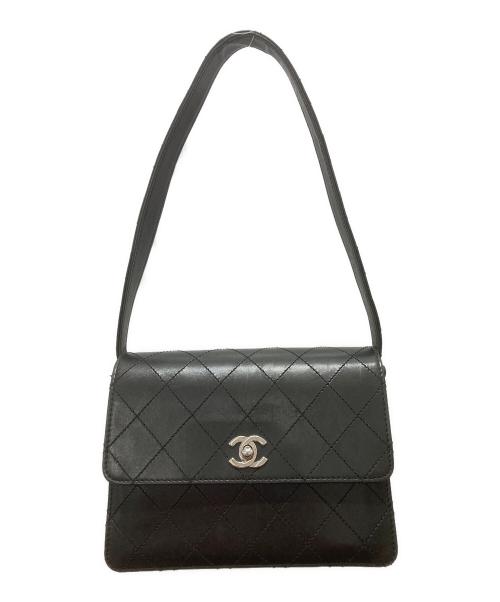 CHANEL（シャネル）CHANEL (シャネル) マトラッセショルダーバッグ ブラックの古着・服飾アイテム