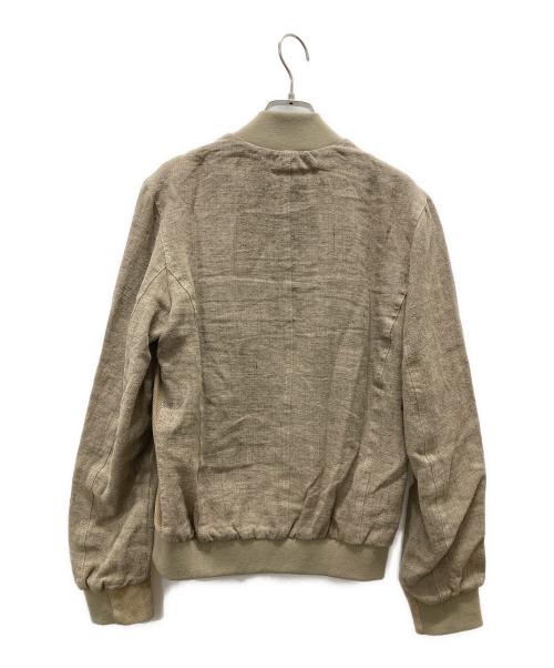 EMMETI（エンメティ）EMMETI (エンメティ) 切替ラムスウェードジャケット ベージュ サイズ:44の古着・服飾アイテム